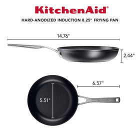 KitchenAid pan base close-up showing thick forged base for even heat