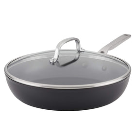 KitchenAid hard anodized induction nonstick frying pan highlights even heating across the surface