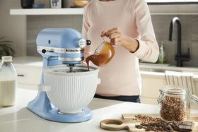 KitchenAid ice cream maker small-batch churn setup yields fresh treats in under 30 minutes.