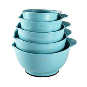 KitchenAid KE178OSAQA classic mixing bowls with non-slip bases for stable mixing