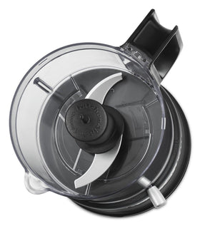 Drizzle basin on KitchenAid chopper for smooth dressings