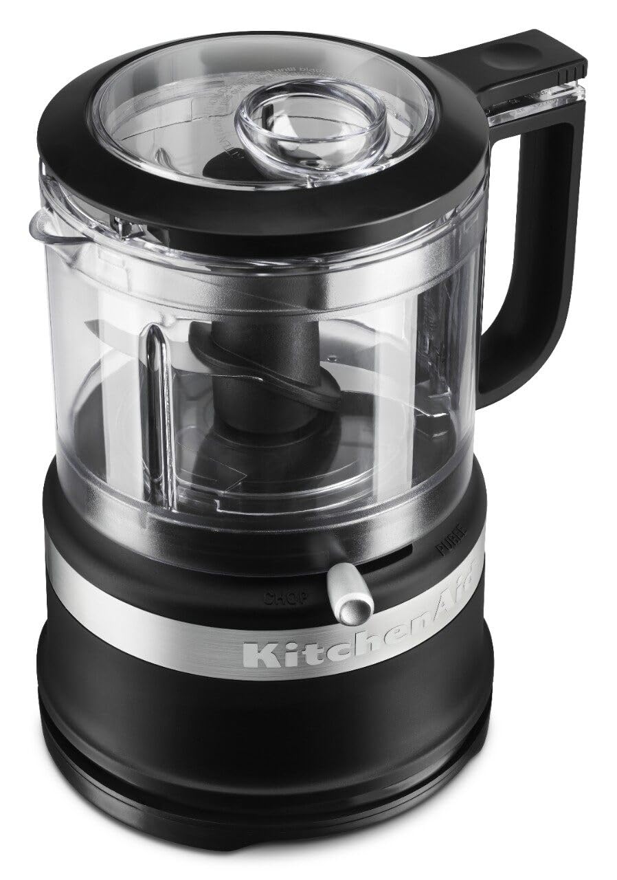 Stainless steel blade in KitchenAid chopper for precise chopping