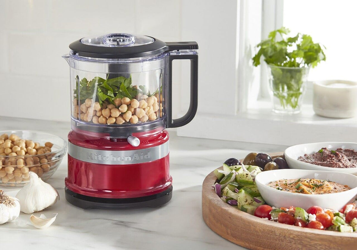 KitchenAid compact countertop design saves space in small kitchens.