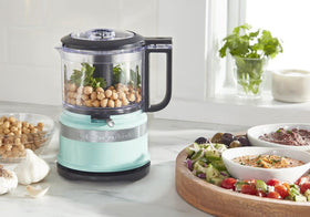 KitchenAid KFC3516IC ice blue finish adds compact style to your kitchen.