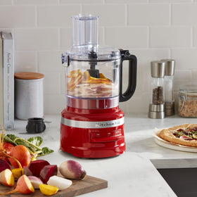 KitchenAid KFP0718ER 2-in-1 feed tube enables processing various ingredient shapes