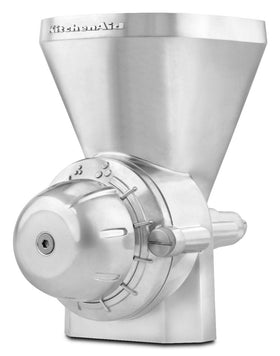 Dial-adjust grind control on the KitchenAid KGM for cracked to fine textures