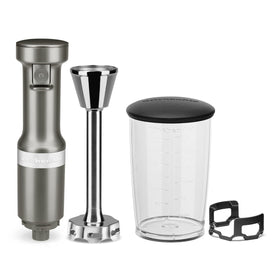 KitchenAid KHBV53 pan guard protecting cookware during blending