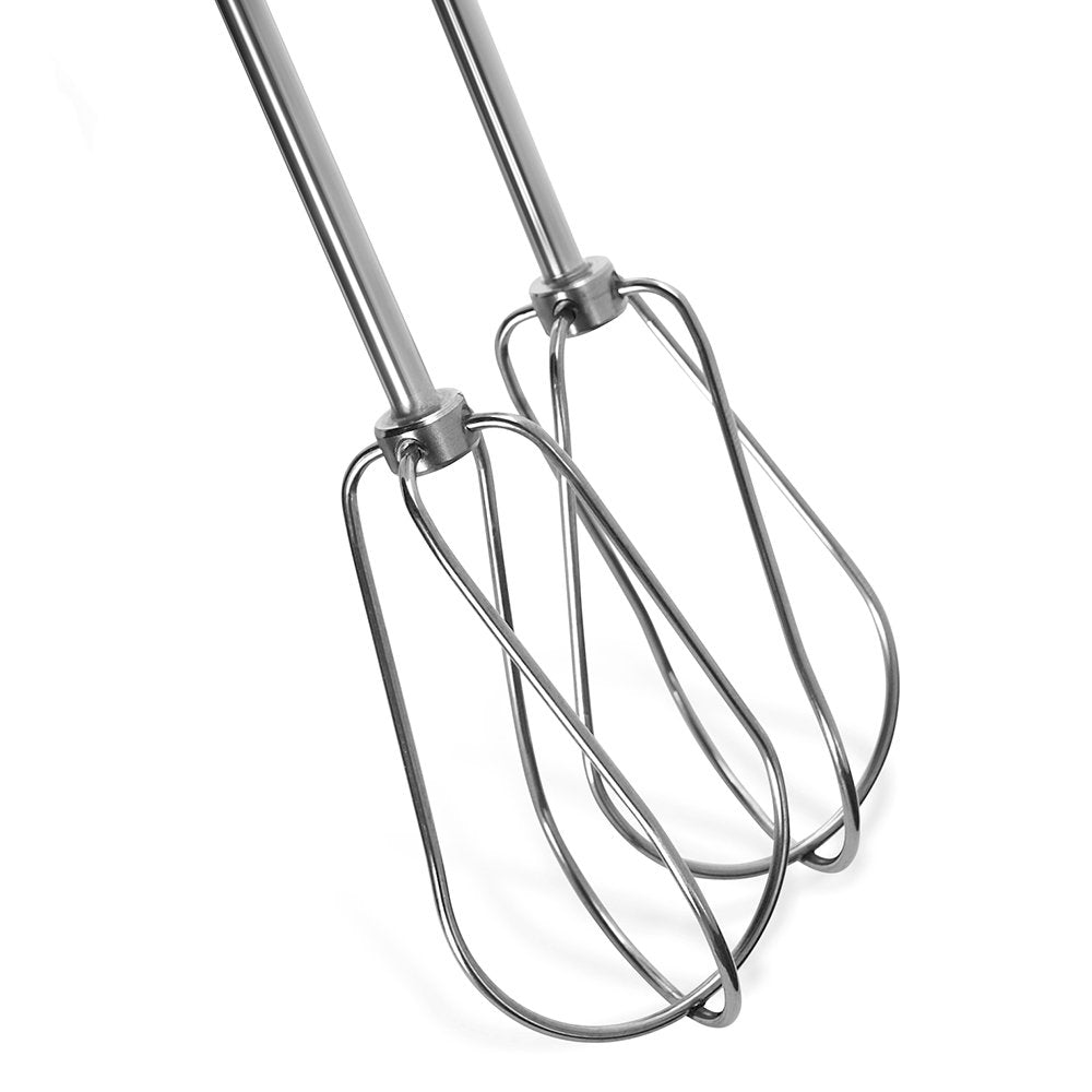 KitchenAid KHM2B turbo beater installed in hand mixer for smooth cookie dough