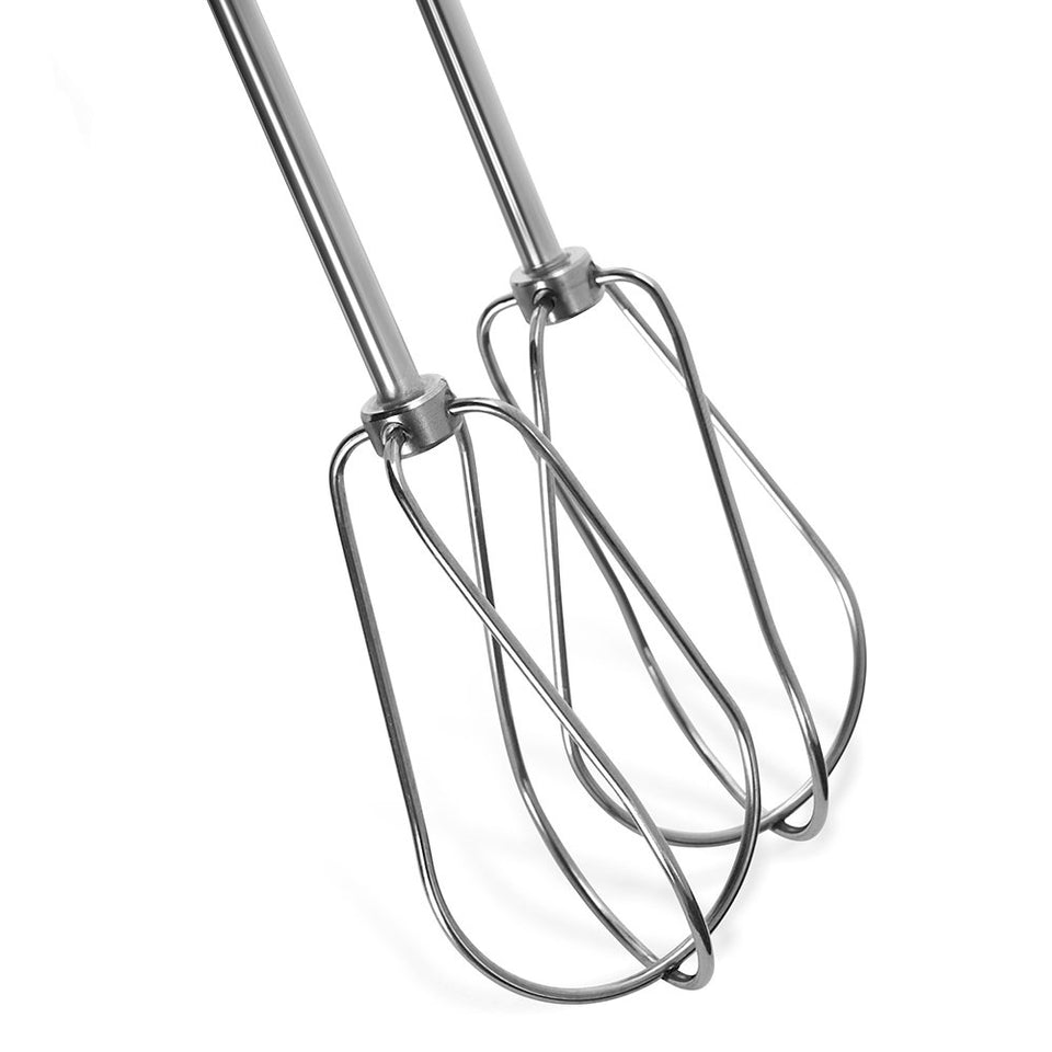 KitchenAid KHM2B turbo beater installed in hand mixer for smooth cookie dough