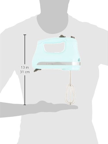 KitchenAid KHM512 ice blue hand mixer with lockable cord