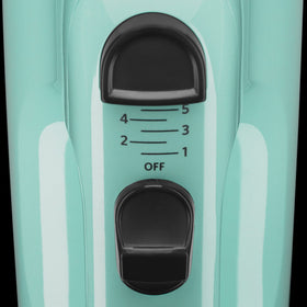 KitchenAid KHM512 ice blue turbo beaters blend mix-ins evenly