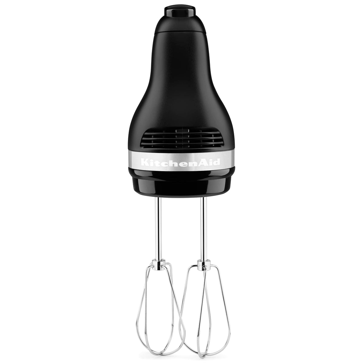 KitchenAid KHM512 with turbo beaters for thorough, even mixing.
