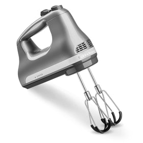 KitchenAid KHM6118 flex edge beaters for faster, thorough mixing.