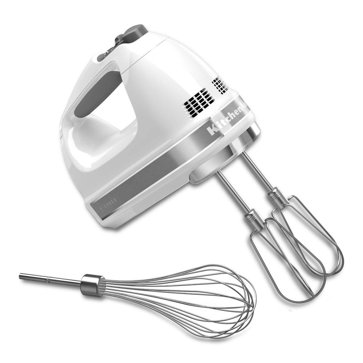 KitchenAid KHM7210 hand mixer with attachments ideal for quick batter prep and sauces