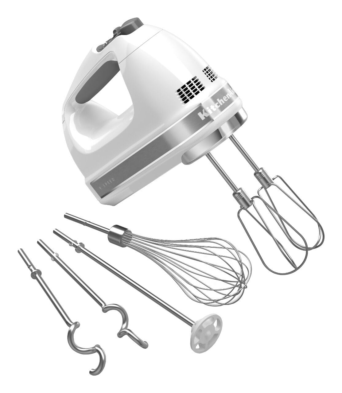 KitchenAid KHM926 hand mixer with versatile speed control for mixing and kneading tasks.