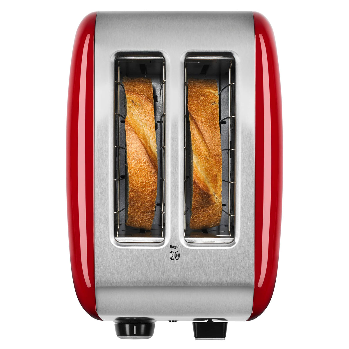 KitchenAid KMT2115ER Empire Red, wide slots ideal for bagels and artisan breads.