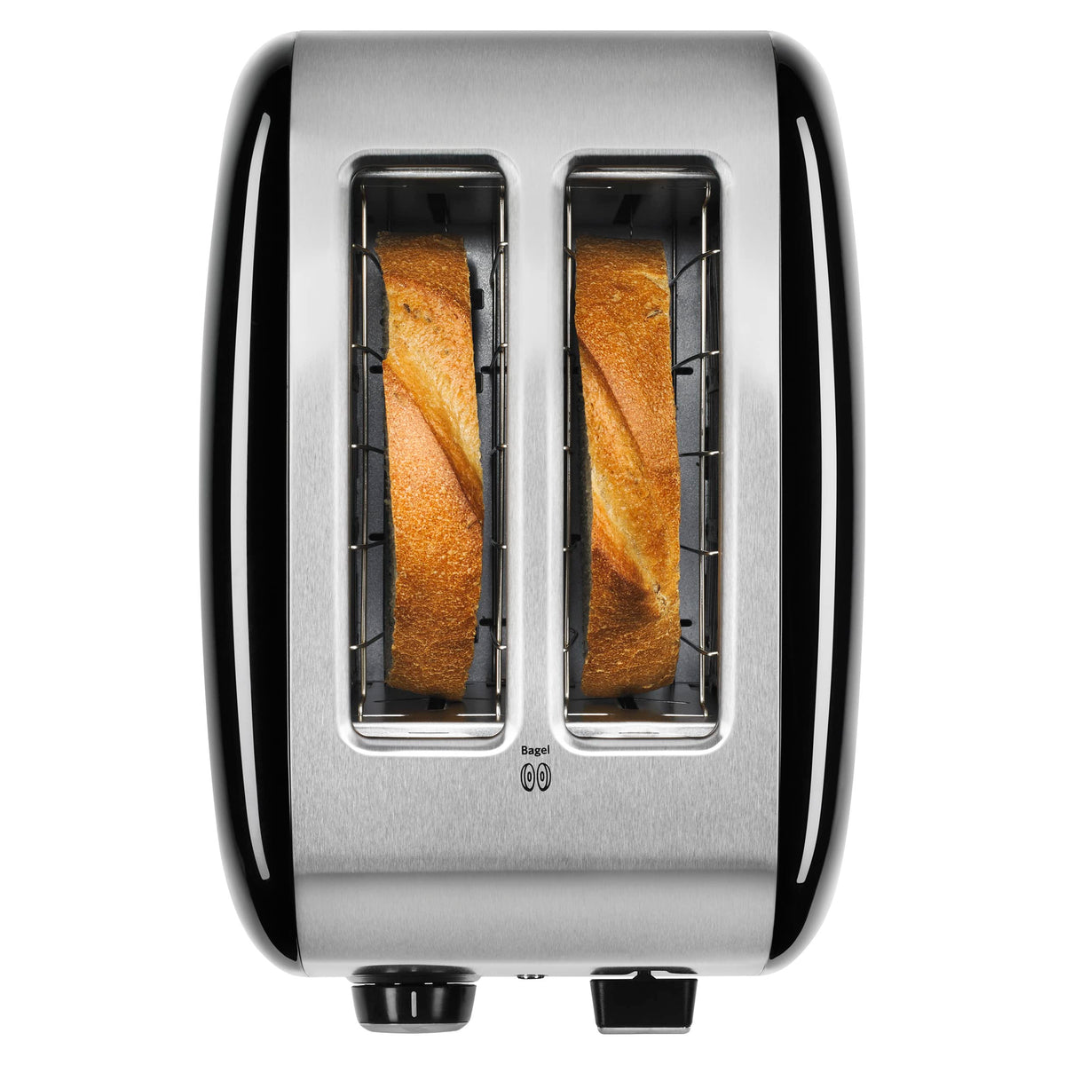 KitchenAid KMT2115OB Onyx Black bagel friendly browning for even toasting