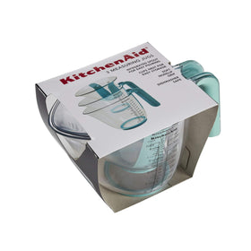 KitchenAid KO298OSAQA dishwasher-safe measuring jugs for easy cleanup.