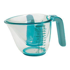 KitchenAid measuring jug close-up highlighting the integrated pour spout and handle.