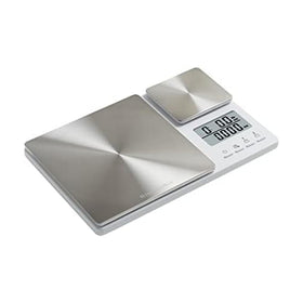 KitchenAid KQ909 dual-platform scale with two-line display for precise, simultaneous measurements.