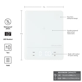 KitchenAid KQ913 IPX7 waterproof top for easy cleaning.