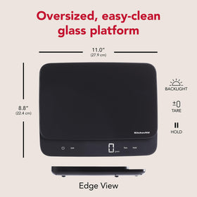 KitchenAid KQ917 flush-touch controls for easy cleaning and quick unit changes.