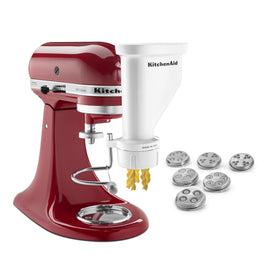 KitchenAid KSMPEXTA pasta disc rigatoni for ridged tubes that hold sauce.