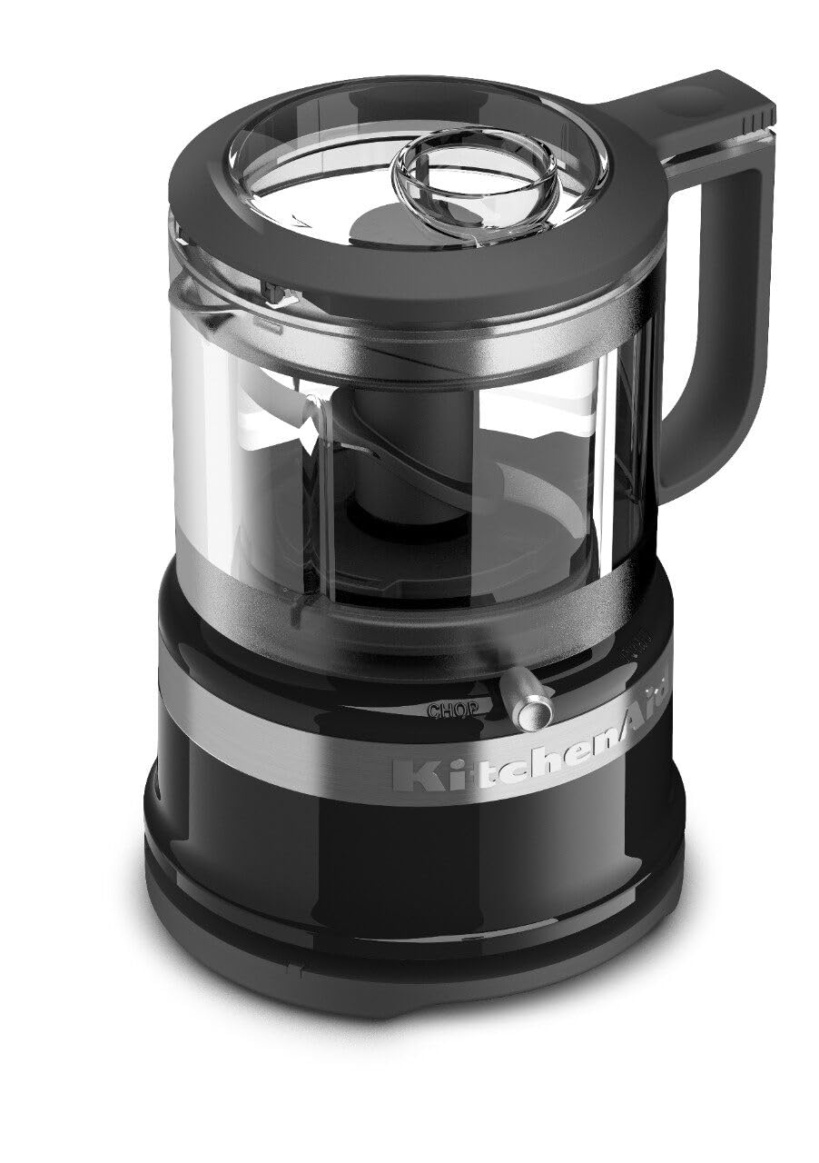KitchenAid locking blade close-up shows secure chopping and safe handling.