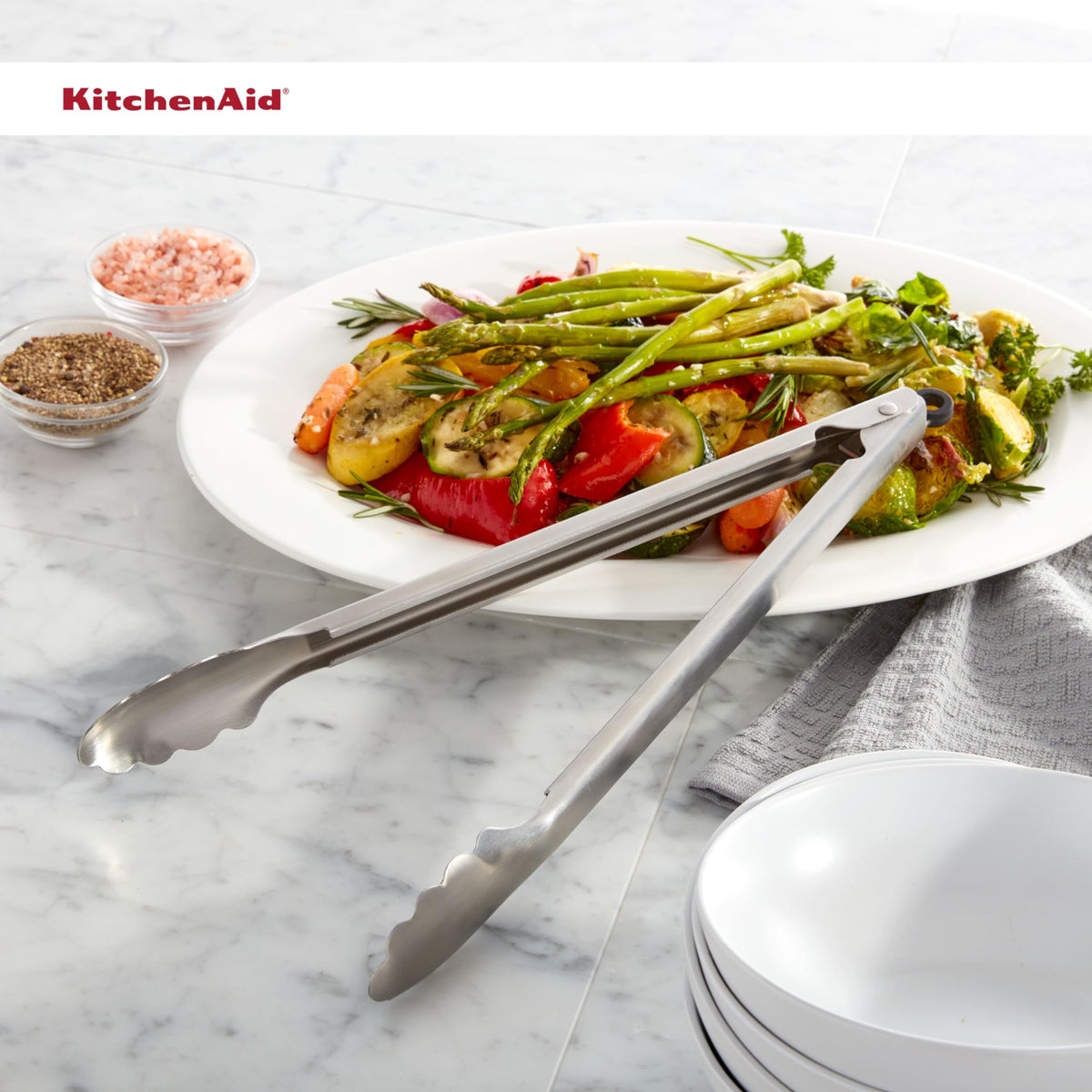 KitchenAid long tongs 14-inch design helps save drawer space