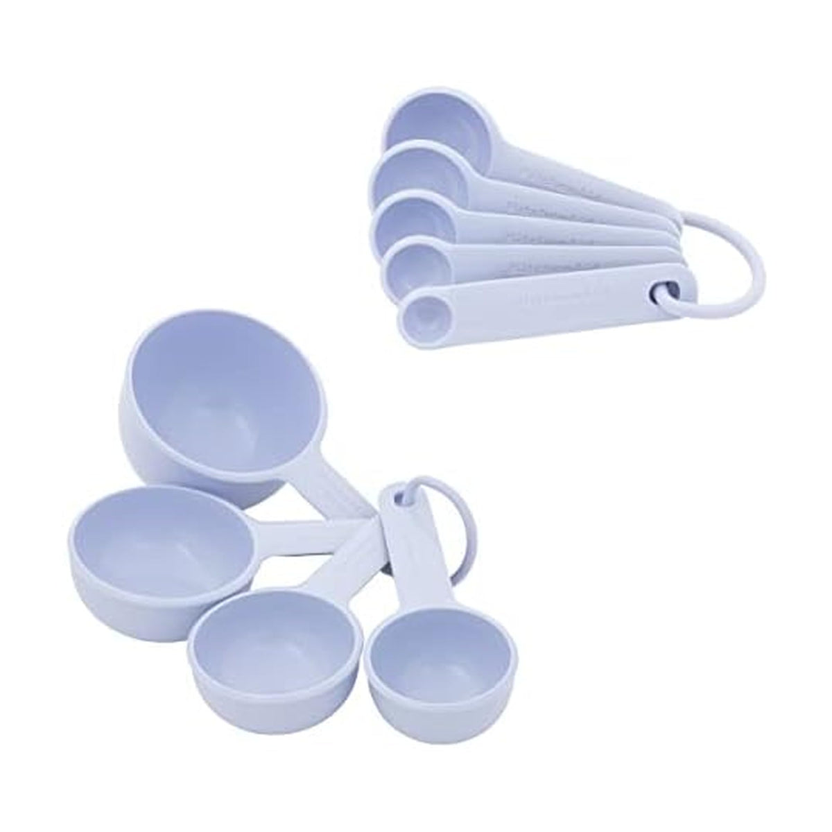 KitchenAid 9-piece measuring cups with soft-grip handles for precise measuring.