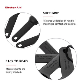 KitchenAid spoons include tablespoon and teaspoon sizes for precision.
