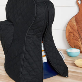 Machine washable KitchenAid tilt-head mixer cover for simple care.