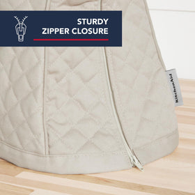 Kitchenaid Milkshake cover, back zipper access, easy removal and storage.