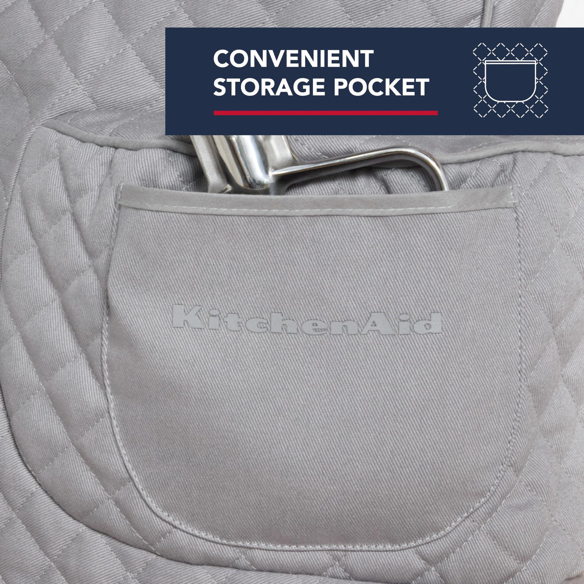 Zipper-back design enables simple storage and quick access