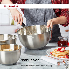 KitchenAid mixing bowls 5-quart great for large batches and serving.