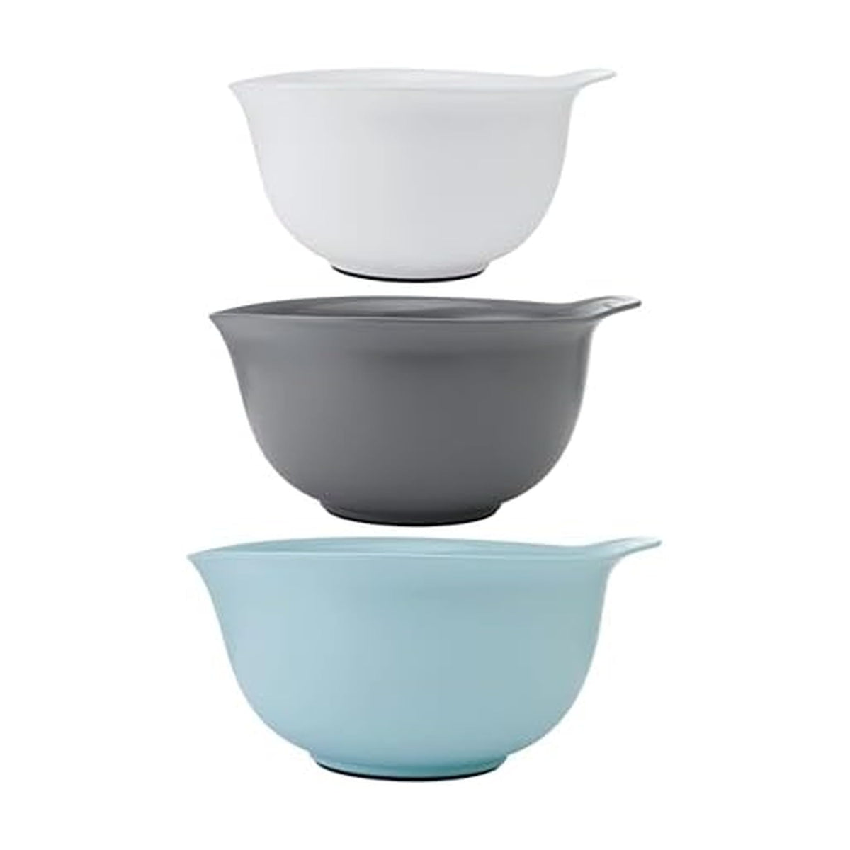 KitchenAid nesting bowls 2.5 quart with non-slip base for stable mixing