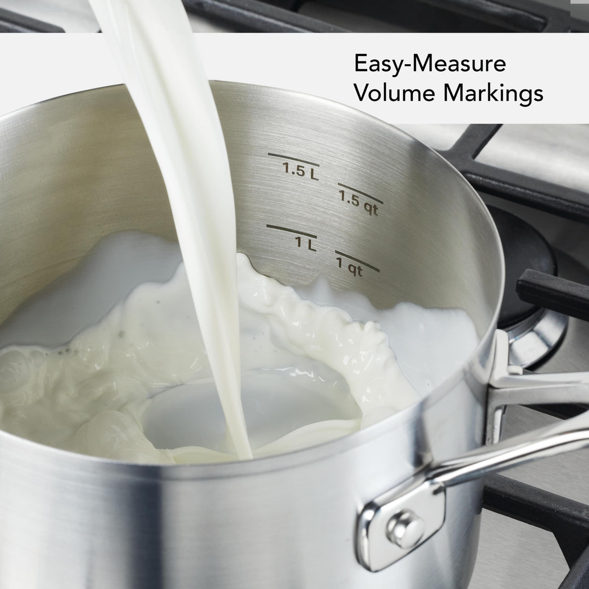 KitchenAid oven-safe saucepan up to 400°F with lid on
