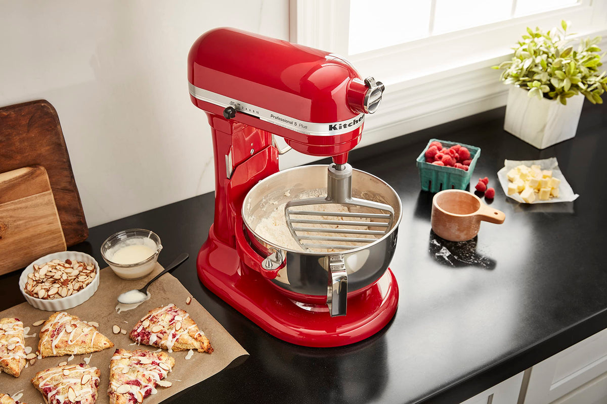 KitchenAid Pastry Beater scraper included for easy cleanup