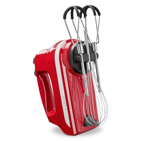 KitchenAid pro whisk attachment creates fluffy peaks for desserts.