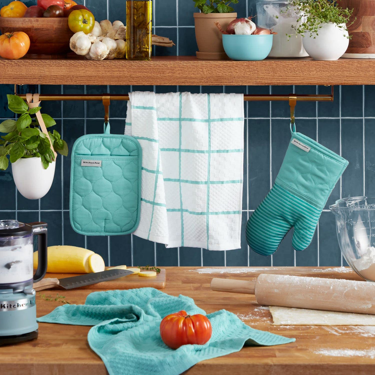 KitchenAid Quilted Pot Holder Terry Cloth offering heat resistance and comfort