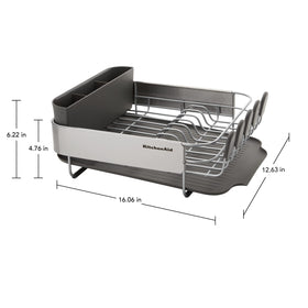 KitchenAid removable flatware caddy detaches for easy unloading into drawers