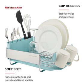KitchenAid rust-resistant wires provide sturdy airflow for quick drying.