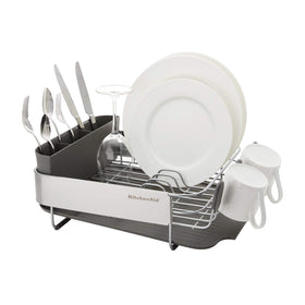 KitchenAid rust-resistant satin-coated wires securely hold dishes for quick air drying