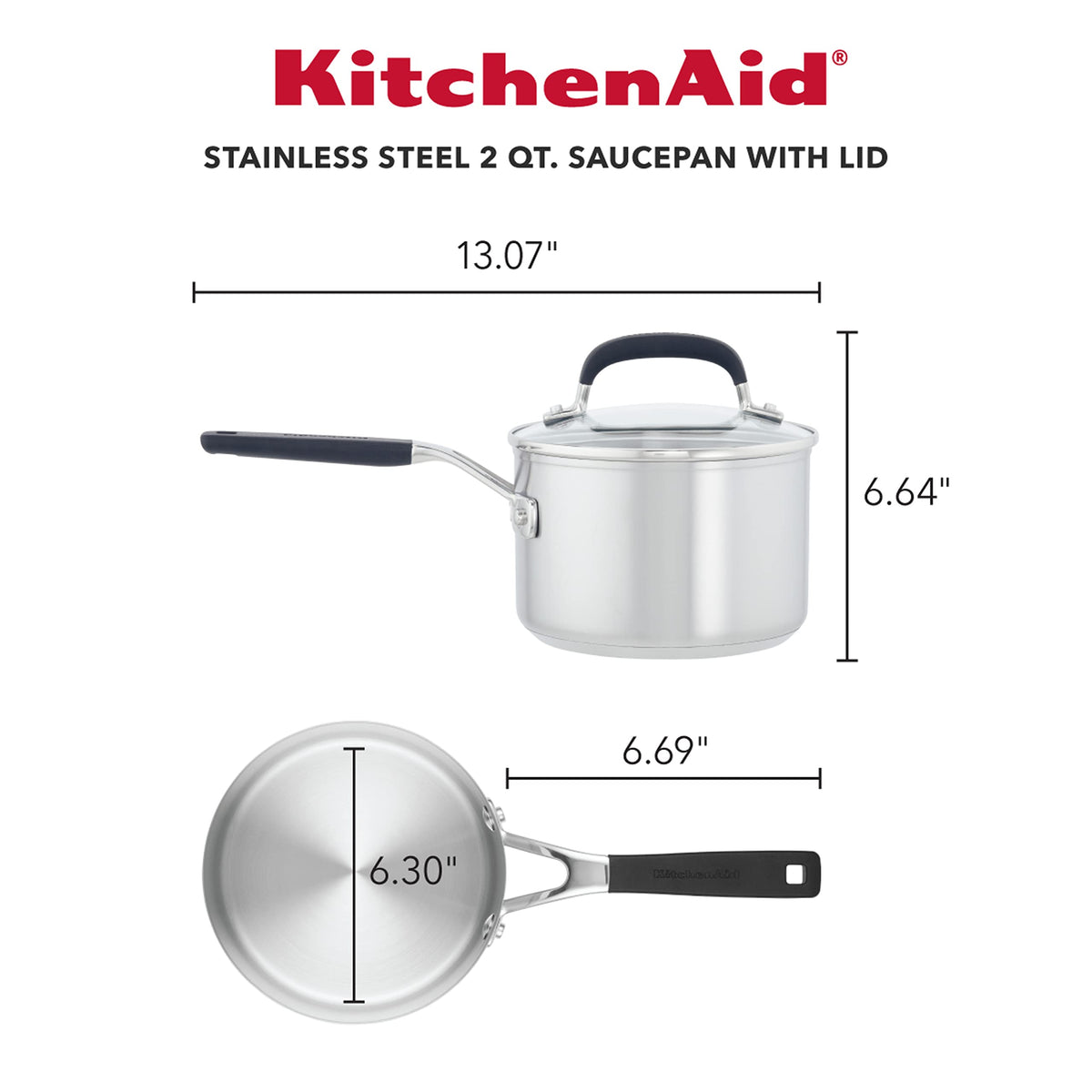 KitchenAid measuring marks close-up aids precise ingredient additions