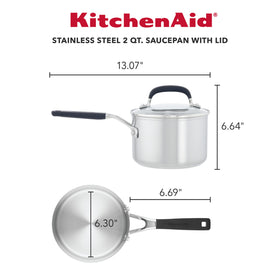 KitchenAid measuring marks close-up aids precise ingredient additions