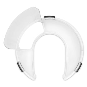 KitchenAid Secure Fit Pouring Shield attached to bowl for controlled pouring and reduced splatter