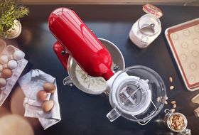 KitchenAid Sifter Scale Attachment storage case keeps components organized and ready.