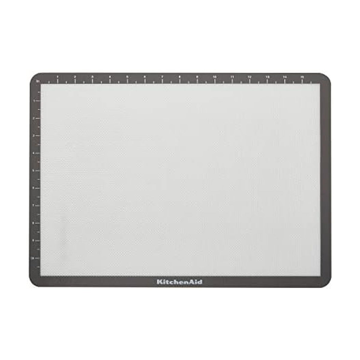 KitchenAid silicone large baking mat in gray delivers even heat for consistent results.