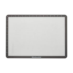 KitchenAid silicone large baking mat in gray delivers even heat for consistent results.