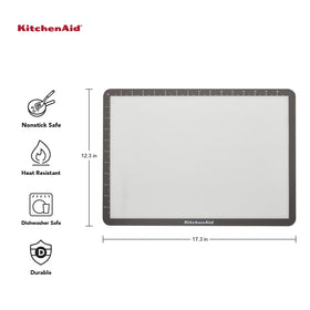 KitchenAid silicone large baking mat fits large sheets for full coverage.